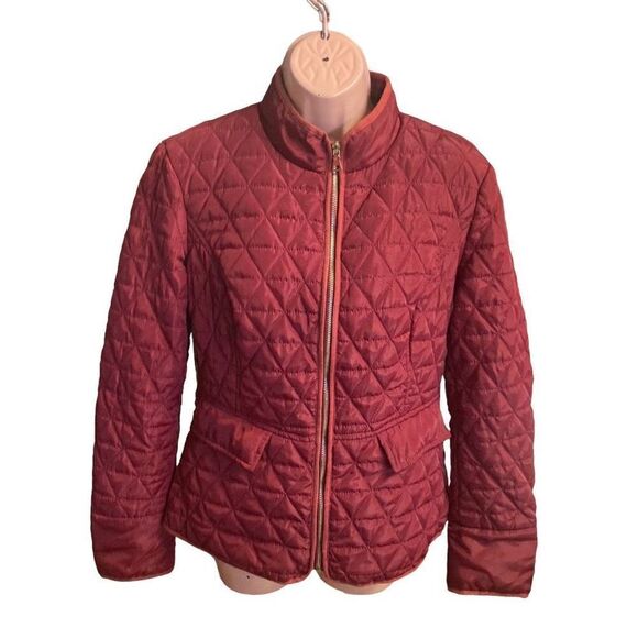 T A COALITION Women’s Quilted Fur Lined Coat Red Size Small - Picture 1 of 12